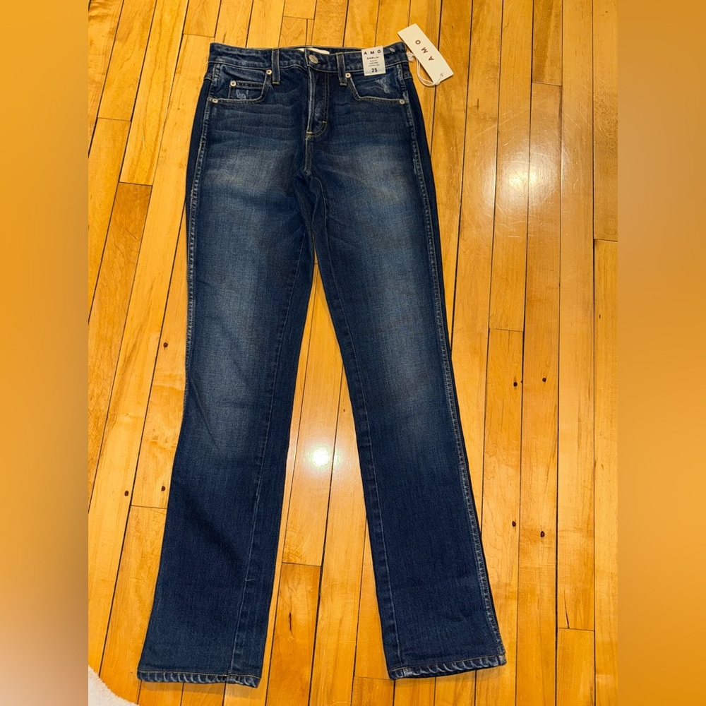 AMO DARLIN SWEETHEART JEANS WOMENS SIZE 25 new nwt $257